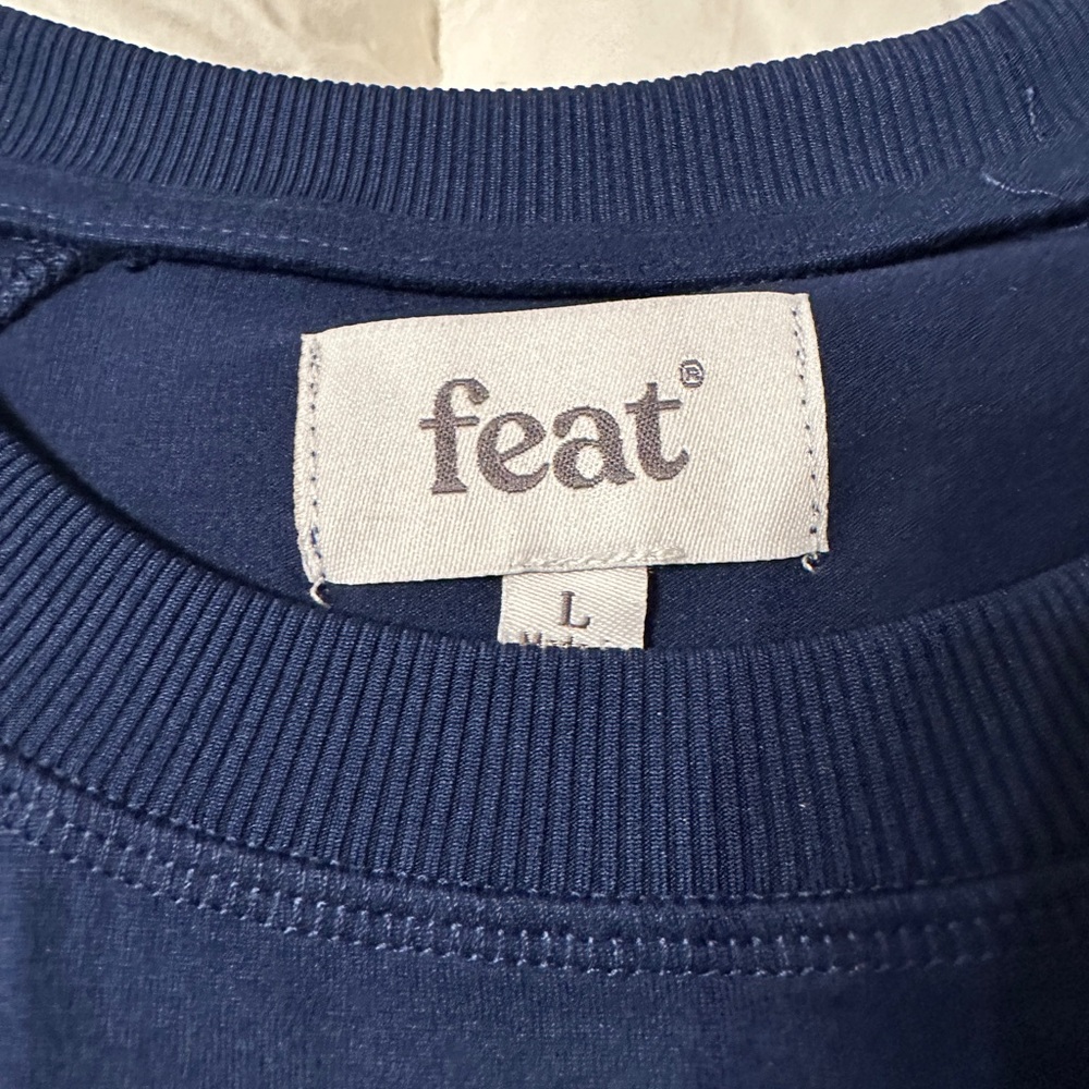 Feat Unisex Navy Roam Crewneck - NWT - Size L - Picture 6 of 11